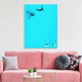 zwenkduif canvas afdruk (Insitu (Woonkamer))