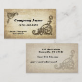 zwenkpapier visitekaartje (Voorkant / Achterkant)