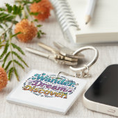 Zwerf. Droom. Ontdek. – Inspirerende Reizen A Sleutelhanger (Voorkant Rechts)
