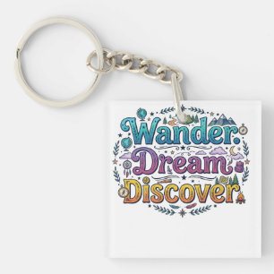 Zwerf. Droom. Ontdek. – Inspirerende Reizen A Sleutelhanger