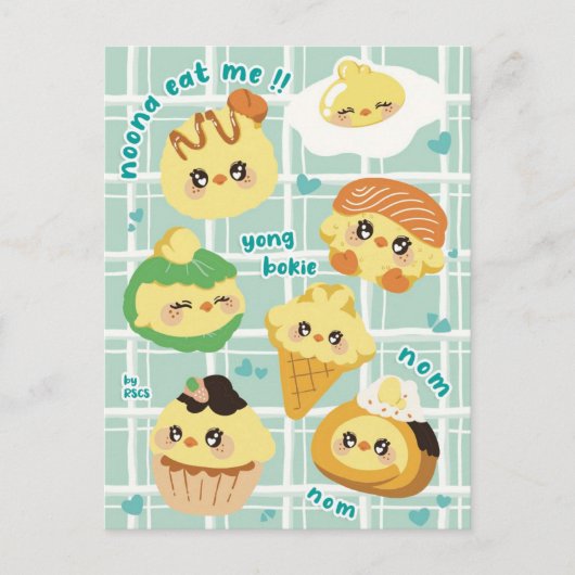 Zwerf Kinder Felix BbokAri schattig dessert Briefkaart (Voorkant)