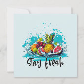 Zwerf Vers - Zomer - Aquarel Tropisch Fruit (Voorkant)