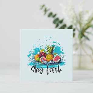 Zwerf Vers - Zomer - Aquarel Tropisch Fruit