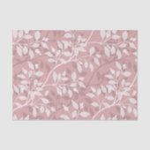 Zwerfbladeren Elegante Botanische Blush Tissuepapier (Voorkant)
