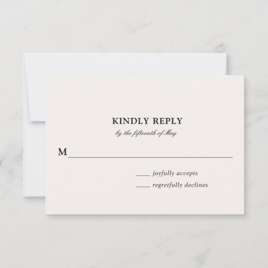 Zwerfbloei en -olie | Kaart voor huwelijksreactie (Voorkant)