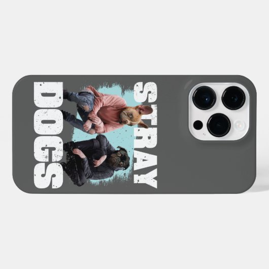 ZWERFHONDEN GRAPPIGE MENSEN MET HONDEN HOOFDEN iPhone HOESJE (Achterkant horizontaal)