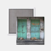 Zwerfhonden in Kathmandu, Nepal tekstmagneet Magneet (Voorkant / Achterkant)