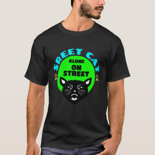 Zwerfkat Alleen op Straat T-shirt