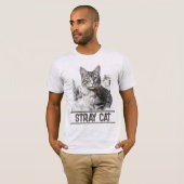Zwerfkat T-shirt (Voorkant volledig)