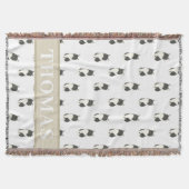 Zwerfkat Tuxedo Huisdier Middellangharige Kat Deken (Voorkant)