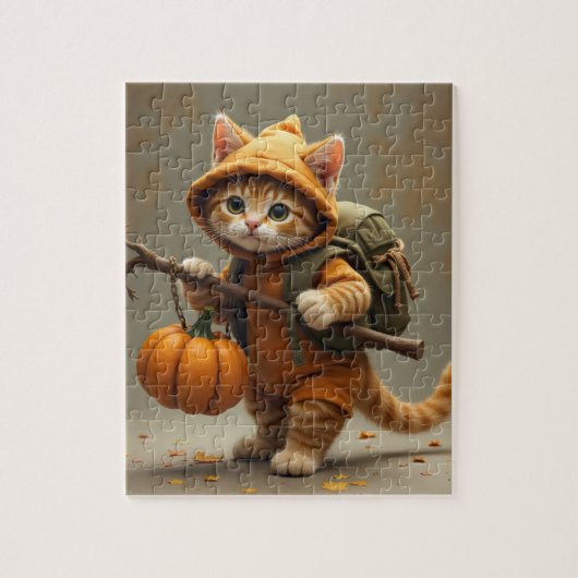 zwerfkat val reis legpuzzel (Verticaal)