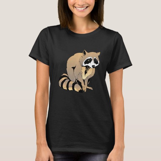 Zwerfkat Wasbeer 9 T-shirt (Voorkant)