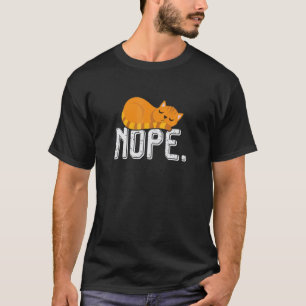Zwerfkat Zwart Oranje Kat Schattig Slapend Huisdie T-shirt