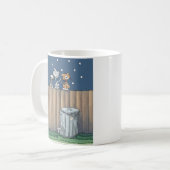Zwerfkatten hek koffiemok (Voorkant links)