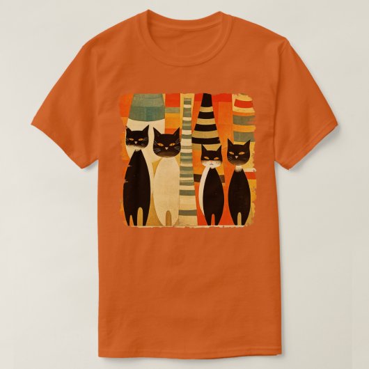 Zwerfkatten parade t-shirt (Design voorkant)