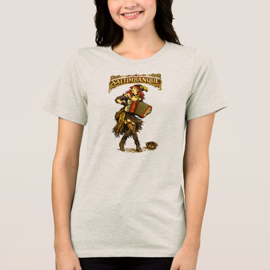 ZWERFKUNSTENAAR Tri-Blend SHIRT (Voorkant)