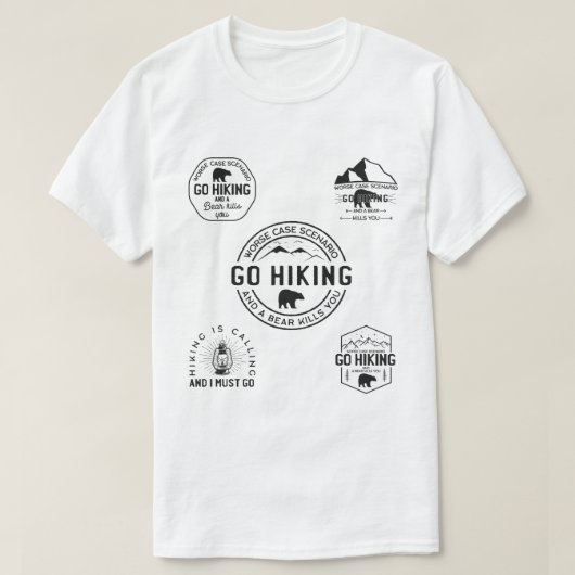 Zwerflust Wandelaar T-shirt (Design voorkant)