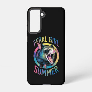 Zwerfmeisje Zomer Opossum Tie Dye Wasbeer Samsung Galaxy Hoesje