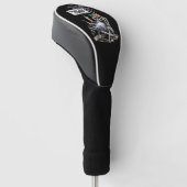 Zwerfmeisje Zomer Strand Grappige Wasbeer Golfheadcover (Schuin)