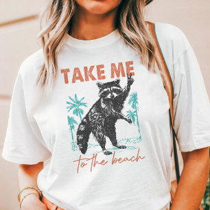 Zwerfmeisje Zomer Strand Wasbeer  Tri-Blend Shirt