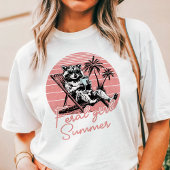 Zwerfmeisje Zomer Wasbeer Tri-Blend Shirt