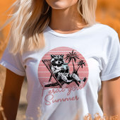Zwerfmeisje Zomer Wasbeer Tri-Blend Shirt