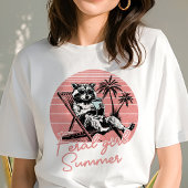 Zwerfmeisje Zomer Wasbeer Tri-Blend Shirt
