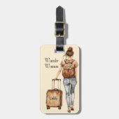 zwerfster | Fun Travel Bagagelabel (Voorkant verticaal)