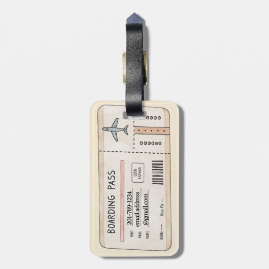 zwerfster | Fun Travel Bagagelabel (Achterkant verticaal)