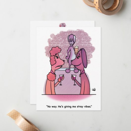 Zwerfvibes Notitiekaartje (Voorkant / Achterkant in situ)