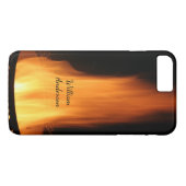 Zwerfvlammen die de zwarte Oranje brand branden Case-Mate iPhone Case (Achterkant (Horizontaal))