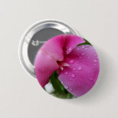 zwerfvuil in de regen ronde button 5,7 cm (Voorkant /achterkant)