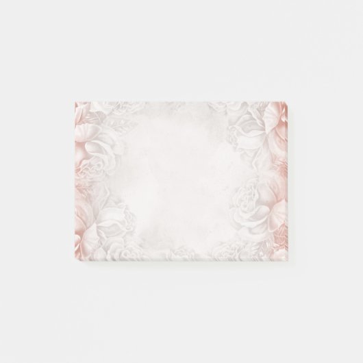 Zwergdoorsnede Engelse Rozen Beige Neutraal Post-it® Notes (Voorkant)