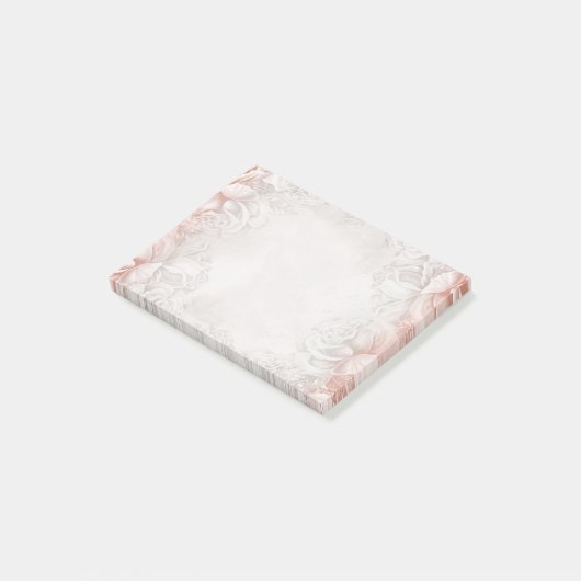 Zwergdoorsnede Engelse Rozen Beige Neutraal Post-it® Notes (Schuin)