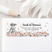 ZwergSchnauzer Dog Etiket (Insitu)