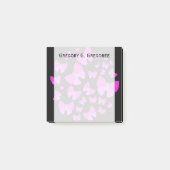 zwerm artistieke butterfvliegen + Aangepaste naamn Post-it® Notes (Voorkant)