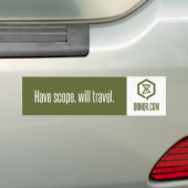 Zwerm Bereik Reizen Bumpersticker (Op auto)