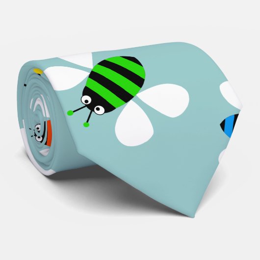 zwerm bijen stropdas (Opgerold)