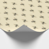 Zwerm Honingbijen Imker Decoupage Bord Geel Cadeaupapier (Hoek)