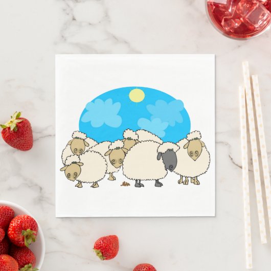 zwerm papieren servetten (Insitu)