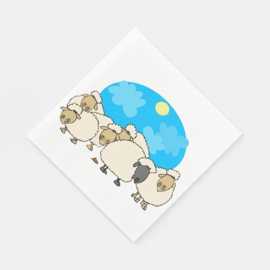 zwerm papieren servetten (Hoek)