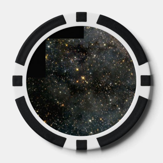 Zwerm van glinsterende sterren in de Grote Magelha Poker Chips (Voorkant)