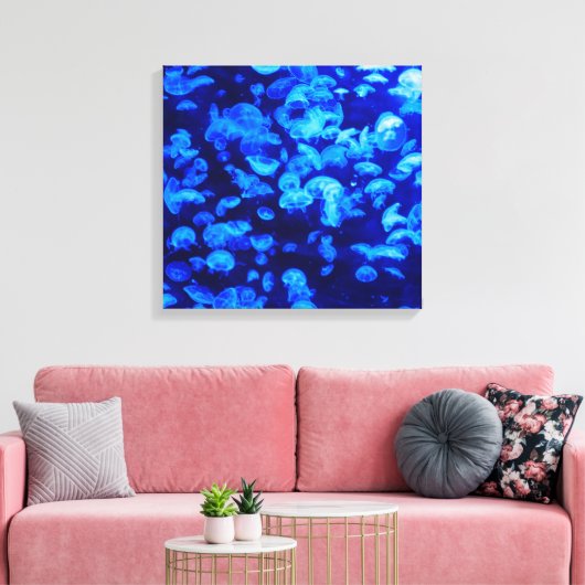 zwerm van kwallen canvas afdruk (Insitu (Woonkamer))