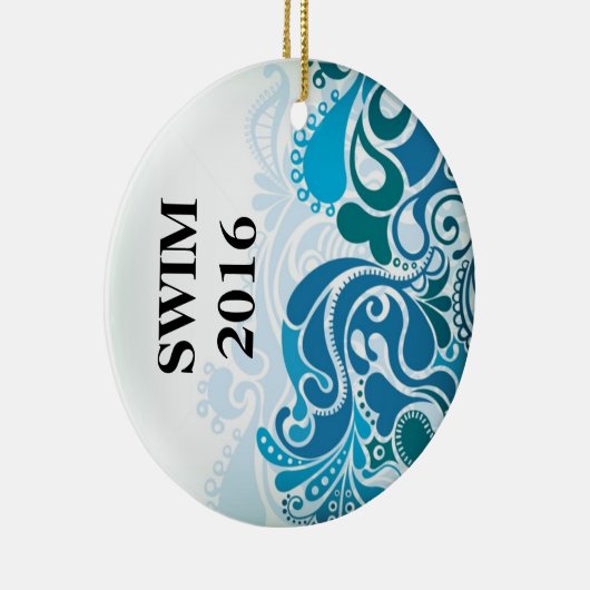 Zwerper met kerstboomversiering keramisch ornament (Rechts)