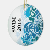 Zwerper met kerstboomversiering keramisch ornament (Links)