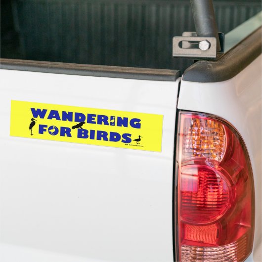 zwerven voor vogels bumpersticker (Op Truck)