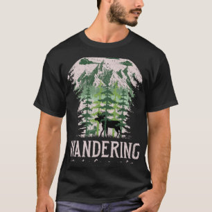 Zwerven zonder oorzaak of zorg eland Camping 5 T-shirt
