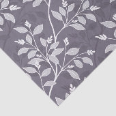 Zwervende Bladeren Elegante Lavendel Botanisch Tissuepapier (Detail)