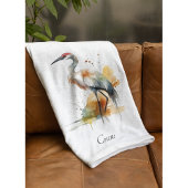 Zwervende kraan, Custom Fleece Deken