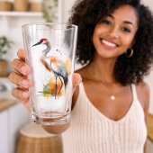 Zwervende Kraanvogel Glas